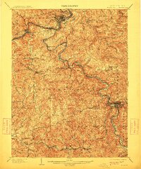 1902 Map of Fairmont, 1913 Print