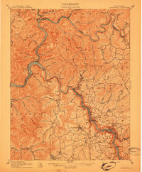 1910 Map of Ansted, WV