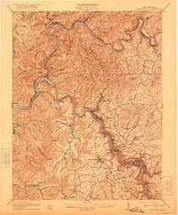 1910 Map of Ansted, WV, 1921 Print