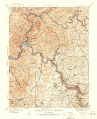 Download a high-resolution, GPS-compatible USGS topo map for Fayetteville, WV (1965 edition)