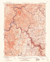 Download a high-resolution, GPS-compatible USGS topo map for Fayetteville, WV (1955 edition)