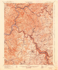 Download a high-resolution, GPS-compatible USGS topo map for Fayetteville, WV (1938 edition)