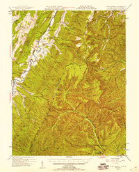 Download a high-resolution, GPS-compatible USGS topo map for Fort Seybert, WV (1958 edition)