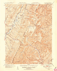 preview thumbnail of historical topo map of Pendleton County, WV in 1951