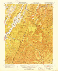 Download a high-resolution, GPS-compatible USGS topo map for Fort Seybert, WV (1951 edition)