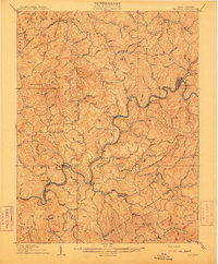 Download a high-resolution, GPS-compatible USGS topo map for Gassaway, WV (1910 edition)