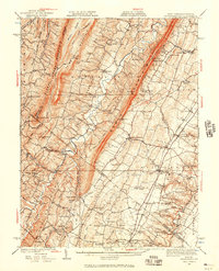 1937 Map of Gerrardstown, 1957 Print