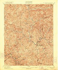1912 Map of Gilbert, 1922 Print