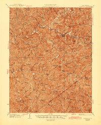 Download a high-resolution, GPS-compatible USGS topo map for Glenville, WV (1945 edition)