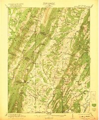 1921 Map of Greenland Gap