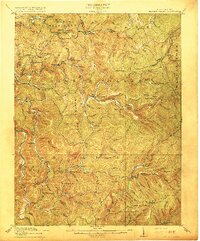 preview thumbnail of historical topo map of Webster County, WV in 1915