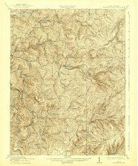 Download a high-resolution, GPS-compatible USGS topo map for Hacker Valley, WV (1938 edition)