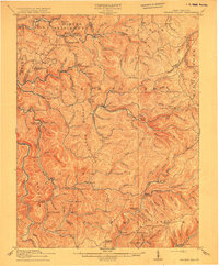 Download a high-resolution, GPS-compatible USGS topo map for Hacker Valley, WV (1915 edition)