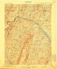 1901 Map of Franklin County, PA, 1907 Print
