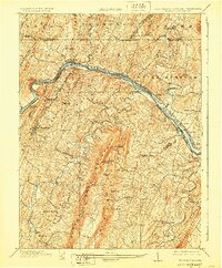 1901 Map of Franklin County, PA, 1928 Print