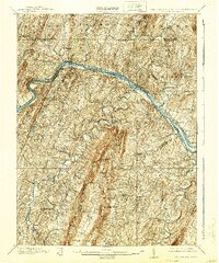 1901 Map of Franklin County, PA, 1940 Print