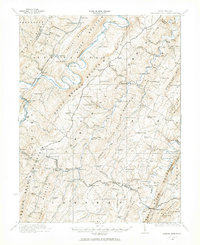 preview thumbnail of historical topo map of Hampshire County, WV in 1921