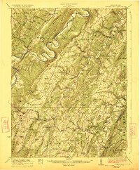 preview thumbnail of historical topo map of Hampshire County, WV in 1923