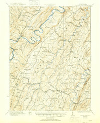 preview thumbnail of historical topo map of Hampshire County, WV in 1923