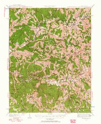 Download a high-resolution, GPS-compatible USGS topo map for Harrisville, WV (1957 edition)