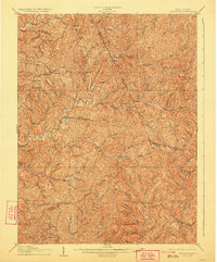 1906 Map of Auburn, WV, 1923 Print
