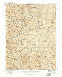 1924 Map of Auburn, WV, 1961 Print
