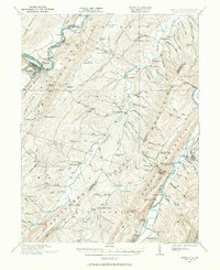 1920 Map of Romney, WV, 1964 Print