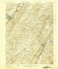 1922 Map of Romney, WV, 1943 Print