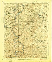 1925 Map of Aurora, WV