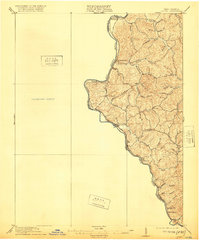 1913 Map of Louisa, 1920 Print