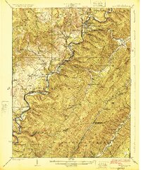 preview thumbnail of historical topo map of Marlinton, WV in 1925