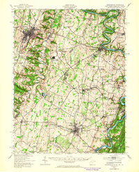 preview thumbnail of historical topo map of Martinsburg, WV in 1944