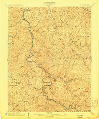preview thumbnail of historical topo map of Lincoln County, WV in 1909