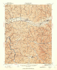 1931 Map of Milton, 1963 Print