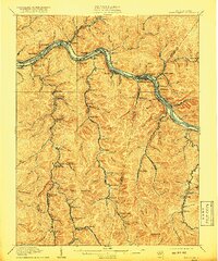 1910 Map of Montgomery, WV, 1918 Print