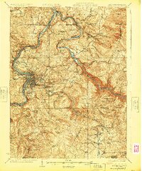 preview thumbnail of historical topo map of Morgantown, WV in 1925