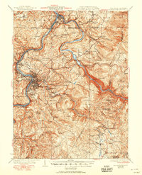 Download a high-resolution, GPS-compatible USGS topo map for Morgantown, WV (1951 edition)