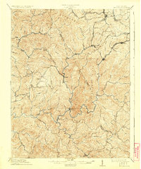 1912 Map of Mullens, 1925 Print