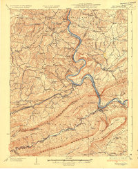 Download a high-resolution, GPS-compatible USGS topo map for Narrows, WV (1937 edition)