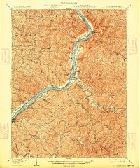 preview thumbnail of historical topo map of New Martinsville, WV in 1906