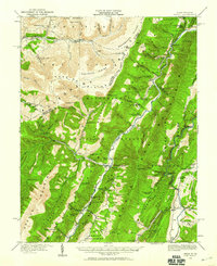 preview thumbnail of historical topo map of Pendleton County, WV in 1920