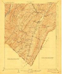 preview thumbnail of historical topo map of Hardy County, WV in 1923