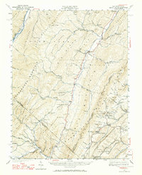 preview thumbnail of historical topo map of Hardy County, WV in 1940