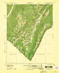 preview thumbnail of historical topo map of Hardy County, WV in 1944