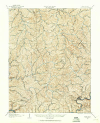 1906 Map of Calhoun County, WV, 1961 Print