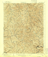 preview thumbnail of historical topo map of Roane County, WV in 1907