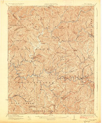preview thumbnail of historical topo map of Pineville, Wyoming County, WV in 1927