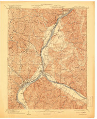 1908 Map of Point Pleasant, 1919 Print