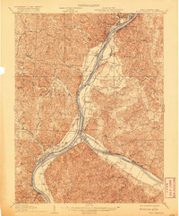 1908 Map of Point Pleasant, 1920 Print