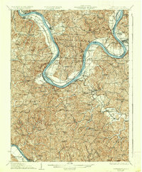 1928 Map of Ravenswood, WV, 1937 Print